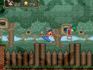 Eating enemy in a forest