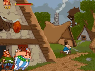 Leaving the village.