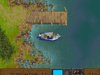 Starting off by the dock.