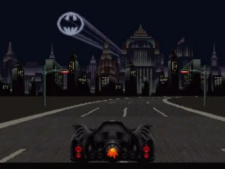 On the batmobile into the battle!
