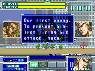 A brief dialog between Thanatos' first Chief (left) and Michael Anderson (right).