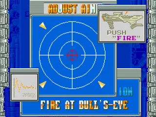 Adjusting Super Scope's aim.