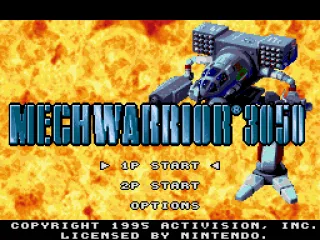 Title screen and main menu (US/European version)