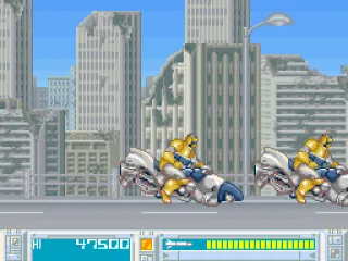 Level 2 features a high-speed chase against robots on hover bikes. These guys really do have all the best toys...