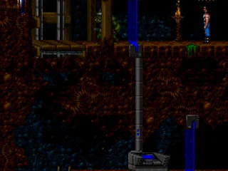 You have to destroy the terminal to get past the barriers