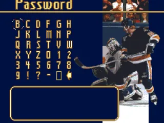 Password screen