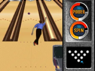 The ball is on the lane.