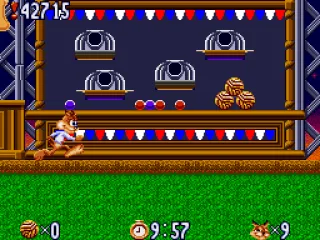 A carnival-themed level