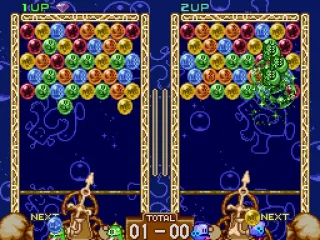 Split screen action against the computer or a friend.