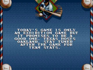 Before an exhibition game starts