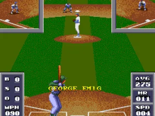 The view is the same whether the player is batting or pitching