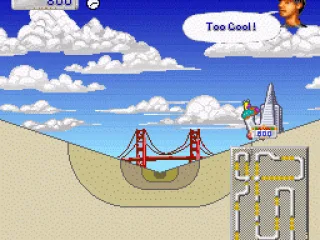 Skate through half pipes and tunnels