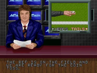 The coin toss to see who kicks off.