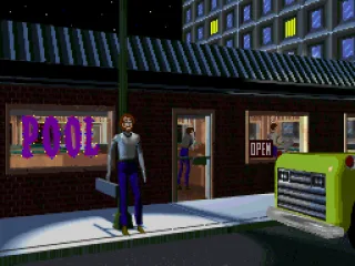 Arriving at the pool hall for the tournament