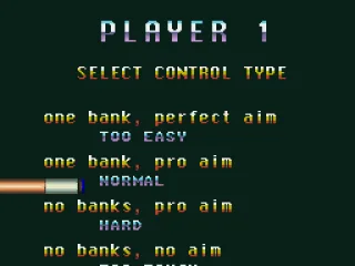 Select a control type