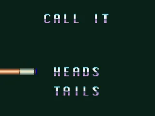 There's a coin toss to decide who goes first