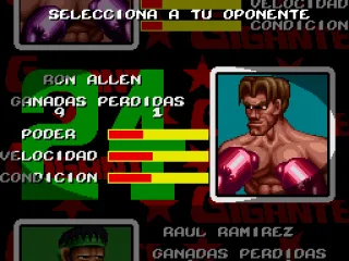 Select an opponent to box