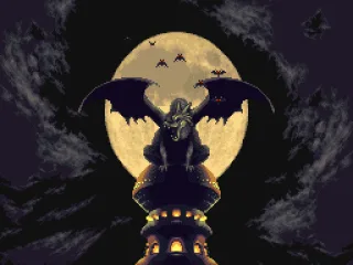 Intro trailer - bad guy's castle