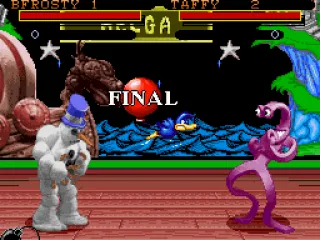 The fight is about to start at Helga's redone scenario.