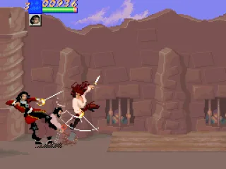 Captain Morgan cuts down the last of the royal rabble.