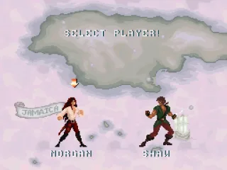 Selecting a character.