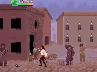 The locals cheer Morgan on.