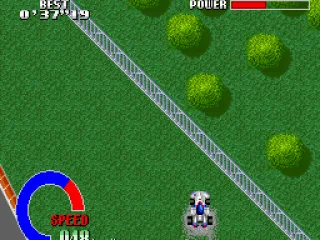 I spun out in the grass