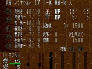 Character information