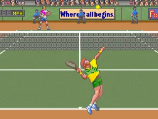 My opponent is serving.