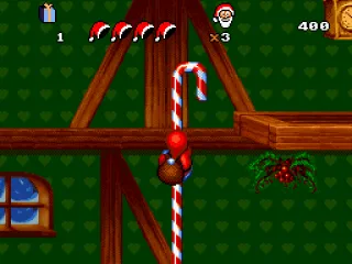 Climbing a candy cane