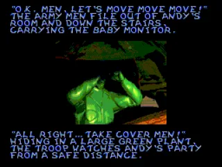 Cut scene between levels