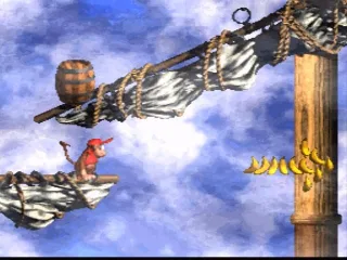 The bananas are just like coins in Mario games