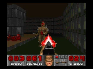 Running across a damage floor.  It's just green.  There are no textures.