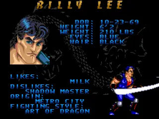 Character information