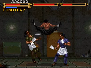 Bruce can hold his own against two foes