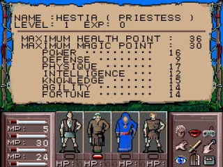 Character information