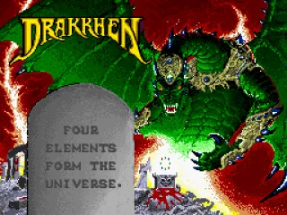 Title screen together with the story