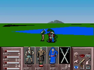 We meet a suspiciously looking sorcerer. We first kill him, and then ask questions