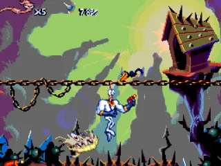 Jim is attacked from below