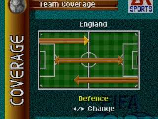 Coverage affects how far players move away from their positions