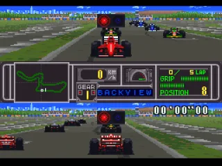 The top screen is showing the back view.