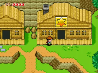 In front of sheriff's house