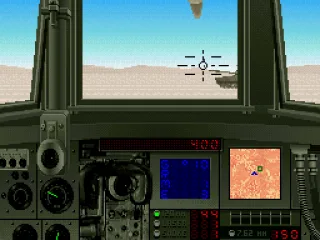 The tank turret can move independantly of the tank's direction, but only within a limited frontal arc