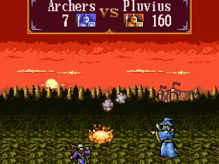 A wizard wiping out some poor archers