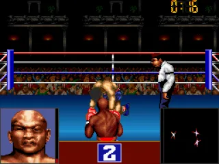 The opponent is brought down to his knees.