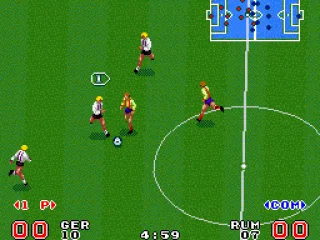 The player that is being controlled has an icon over them