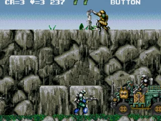 An enemy in a vehicle