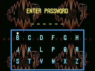 Password screen