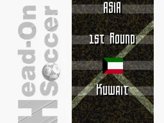 First round is against Kuwait.
