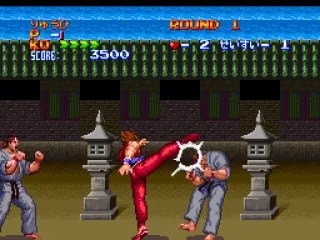 Throwing a high kick